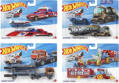 Mattel Hot Wheels Super Rigs 4 Piece B Assortment COLLECTIBLES Mattel Hot Wheels Super Rigs 4 Piece B Assortment COLLECTIBLES