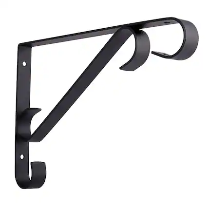 Front. Flowtron - SB-300 Security Wall Bracket for Bug Zappers or Metal Bracket for Potted Plants - Black.