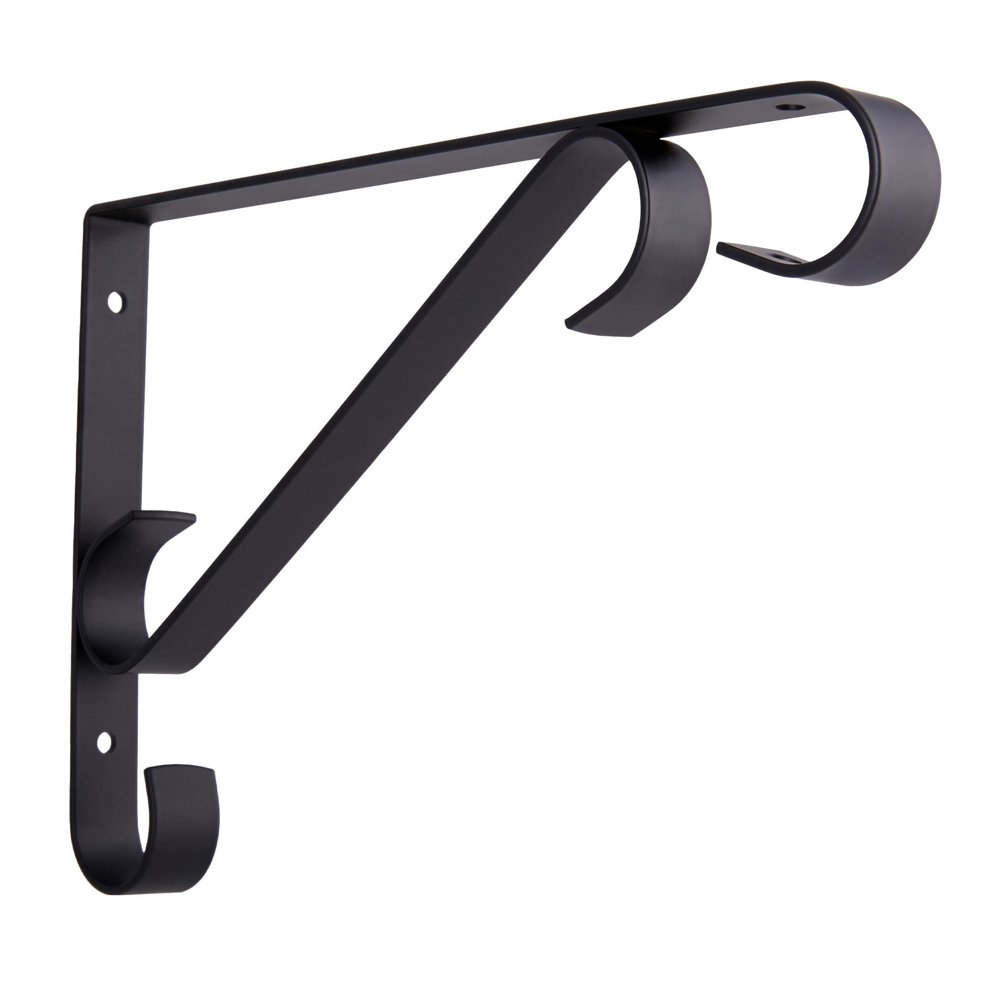 Front. Flowtron - SB-300 Security Wall Bracket for Bug Zappers or Metal Bracket  for Potted Plants - Black.