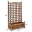 The text on the image reads "48" 12" 11" 25". This information indicates that the wooden structure is 48 inches tall, with a width of 12 inches and a depth of 11 inches. The height of the structure is 25 inches.