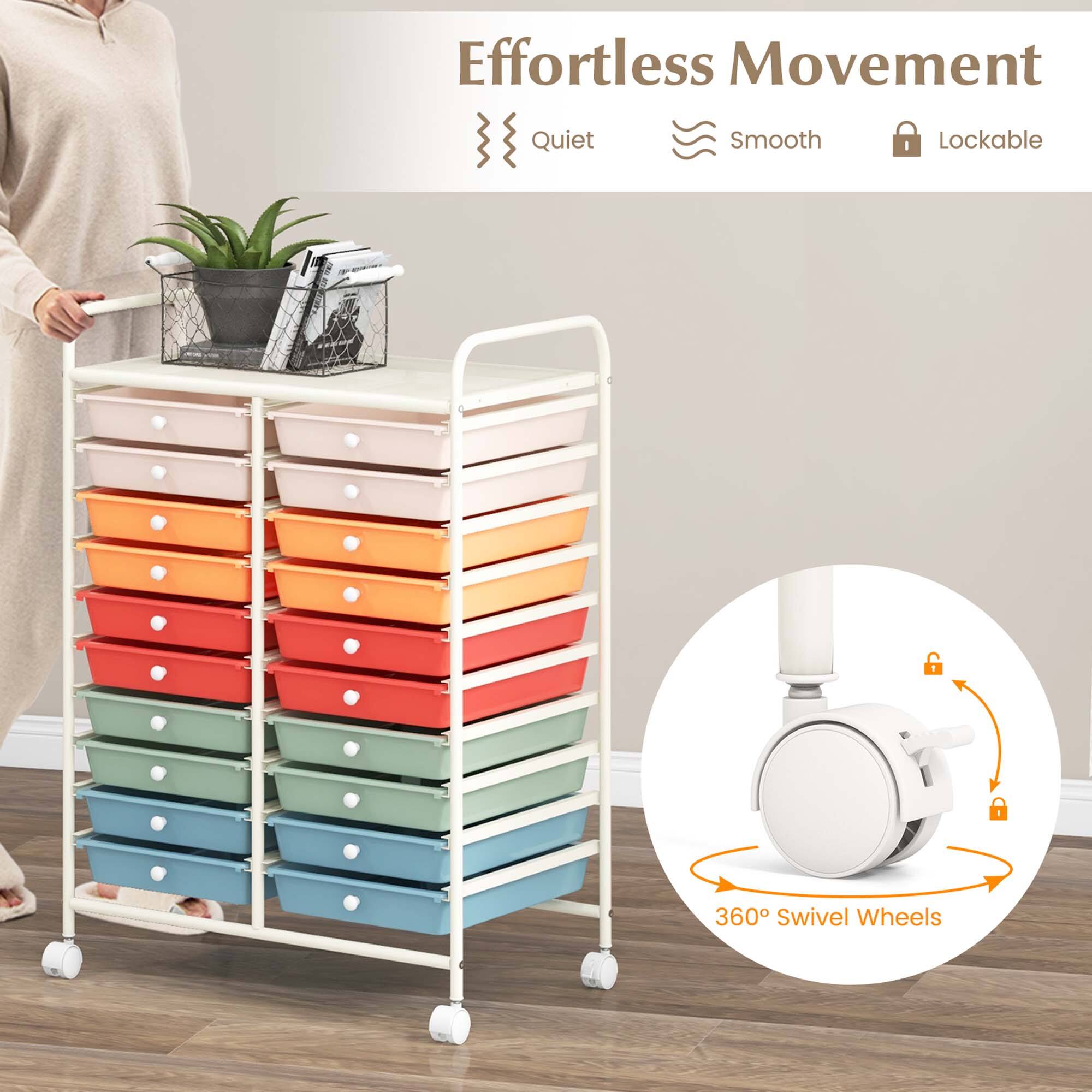 Effortless Movement: Quiet, Smooth, Lockable, 360 Swivel Wheels.