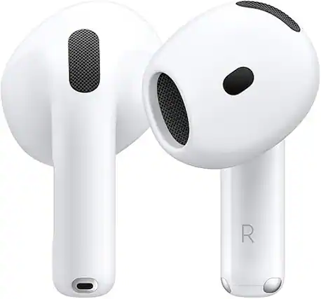 Front. Apple - AirPods 4 with Active Noise Cancellation.