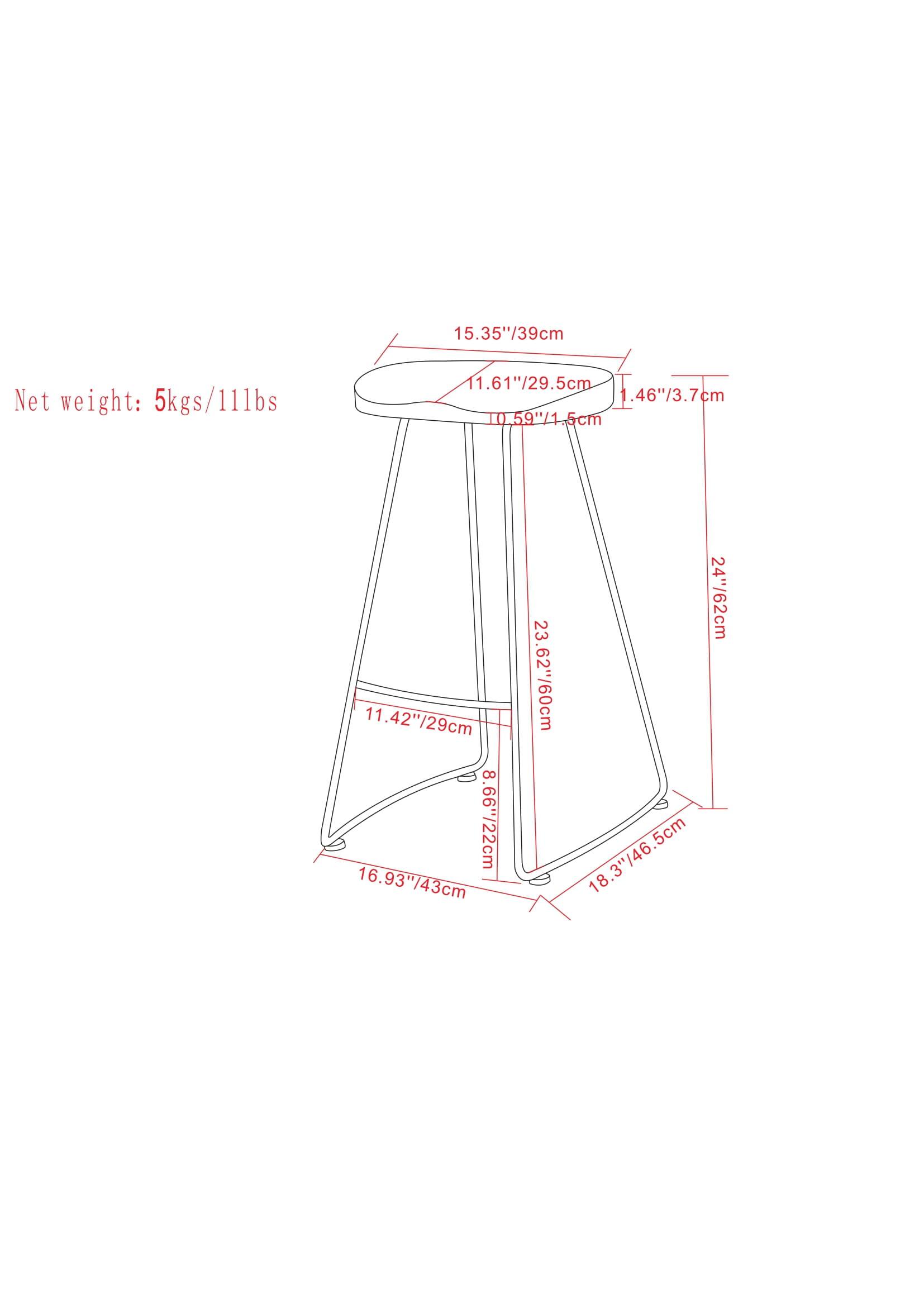 Alt View 17. Simpli Home - Amberly Saddle Counter Height Stool (Set of 2) - Natural/Black.