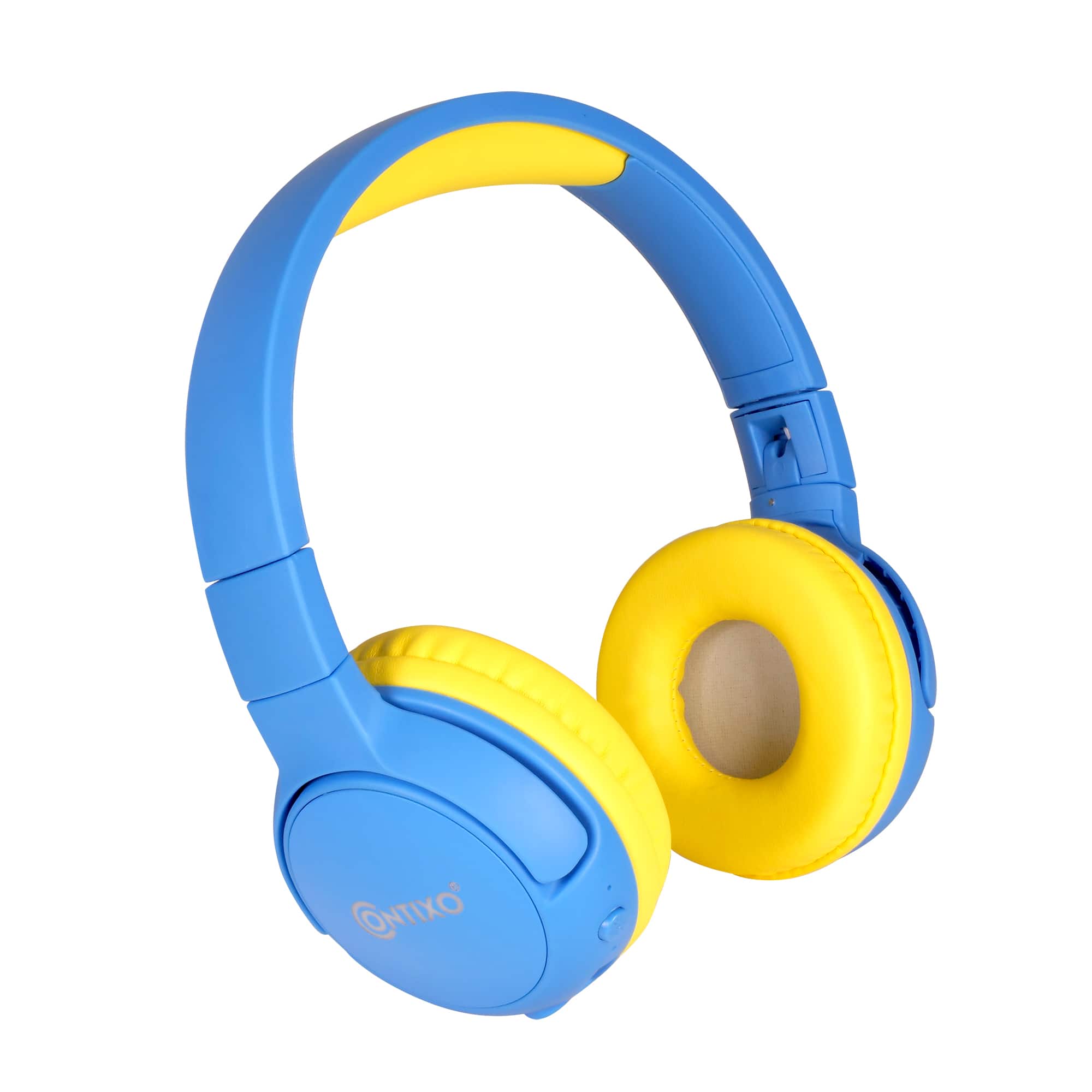 Front. Contixo - Contixo KB05 Kids Bluetooth Wireless Headphones -Volume Safe Limit 85db -On-The-Ear Adjustable Headset - Blue.