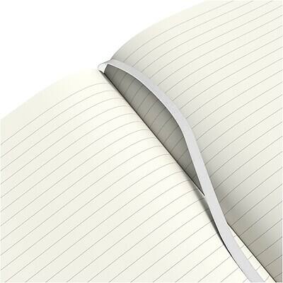 Alt View 2. TRU RED - Medium Hard Cover Ruled Journal, 5 1/2" x 8" - Black.