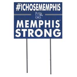 Jardine - Memphis Tigers 18'' x 24'' I Chose Lawn Sign - Blue