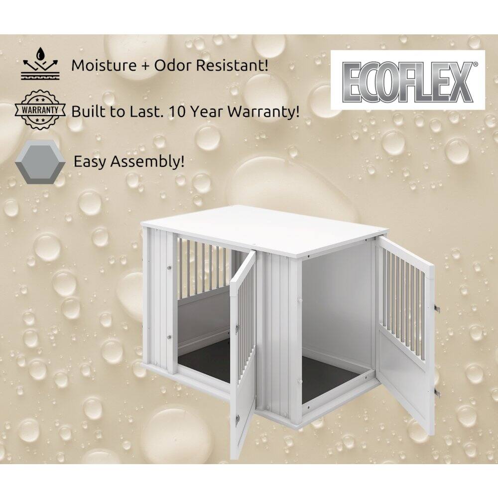 Moisture + Odor Resistant!  
ECOFLEX WARRANTY  
Built to Last. 10 Year Warranty!  
Easy Assembly!