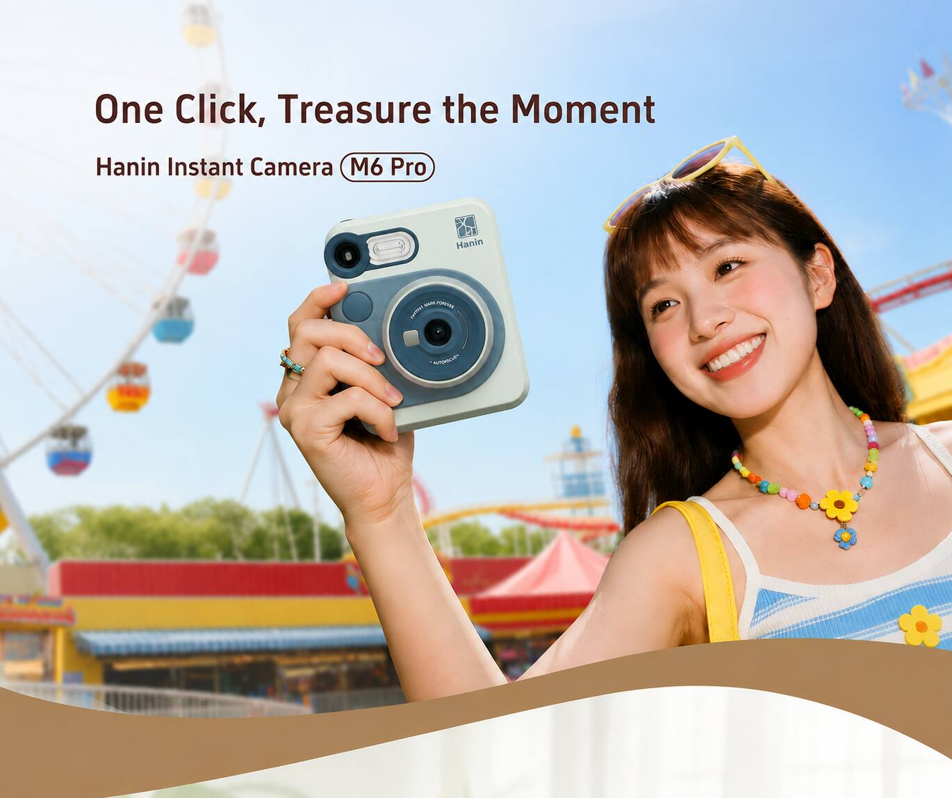 One Click, Treasure the Moment  
Hanin Instant Camera M6 Pro
