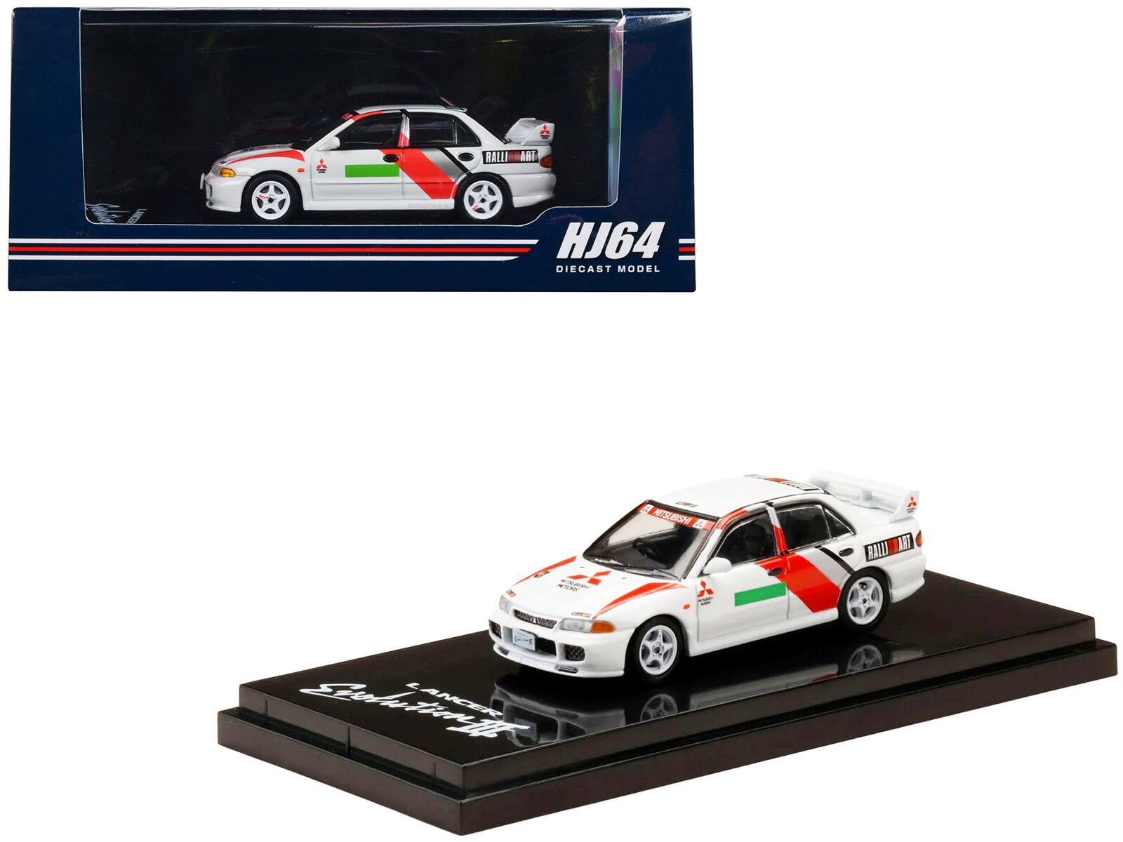 Ralli Art  
HJ64  
Diecast Model  
Mitsubishi Lancer  
Ralli Art