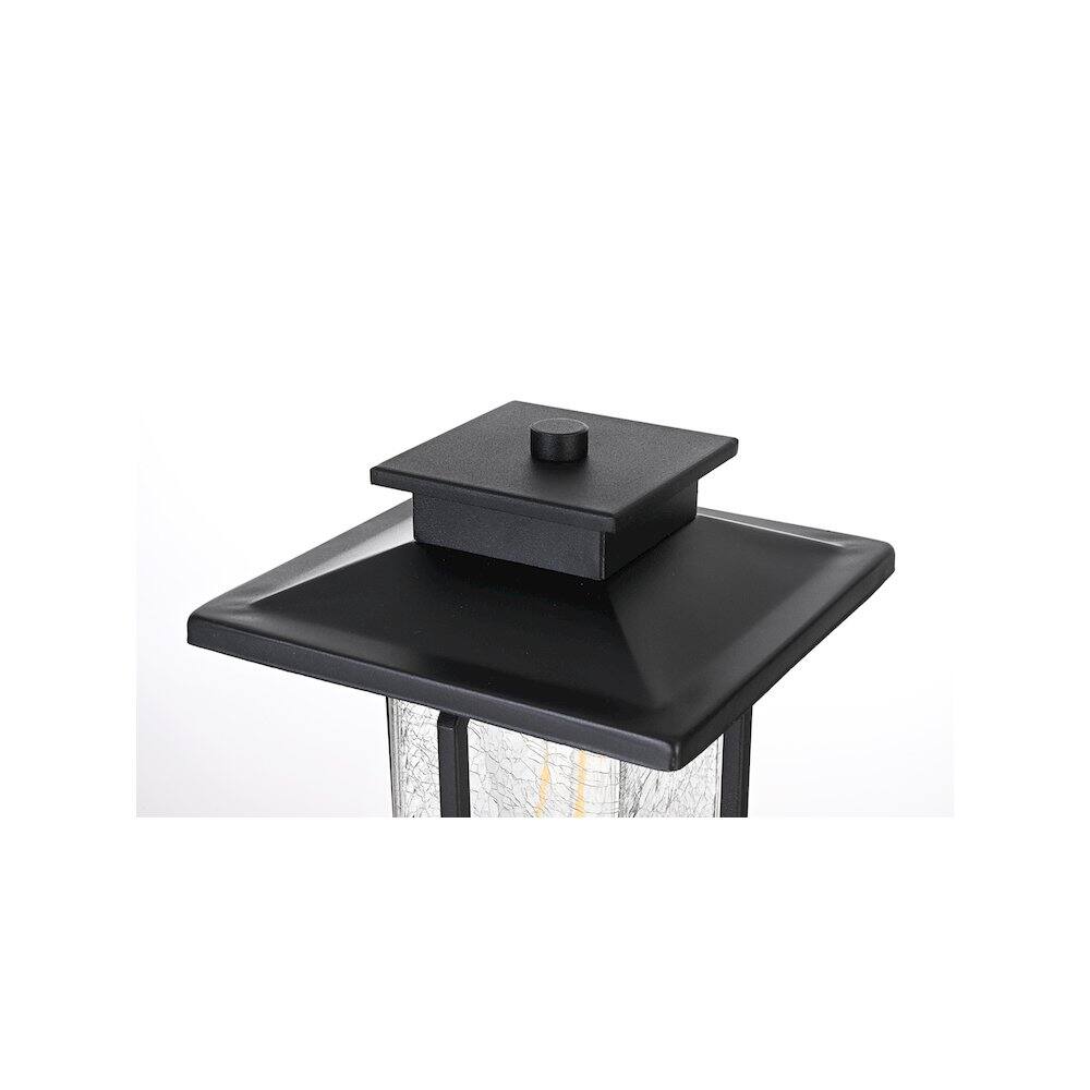Alt View 2. Elegant Lighting - Salem 7 inch Outdoor Pendant in Black - Black.
