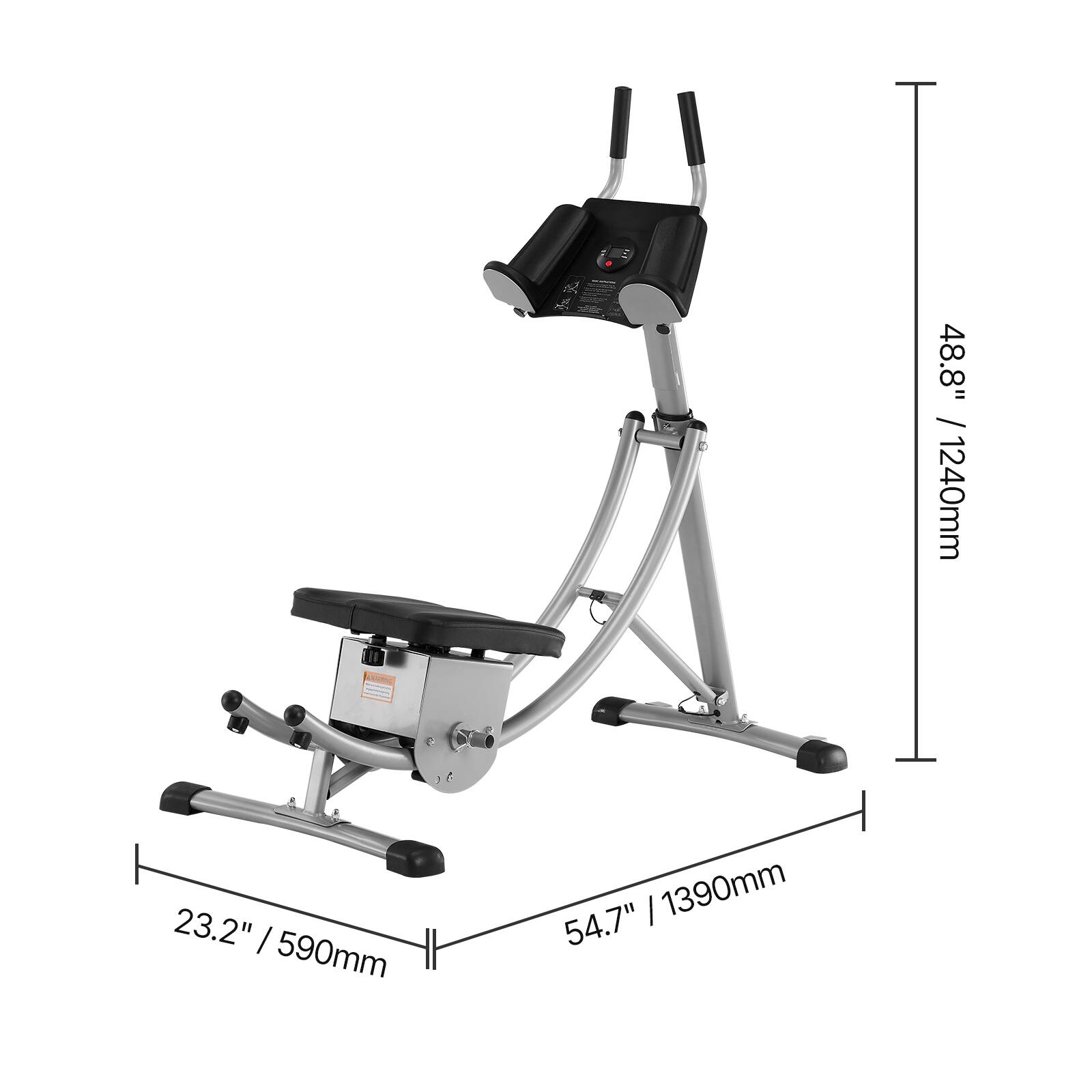 48.8" / 1240mm  
23.2" / 590mm  
54.7" / 1390mm