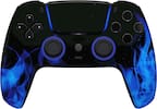 Front. Custom Controllerzz - Custom Wireless Controller for PS5 - Blue Flame.