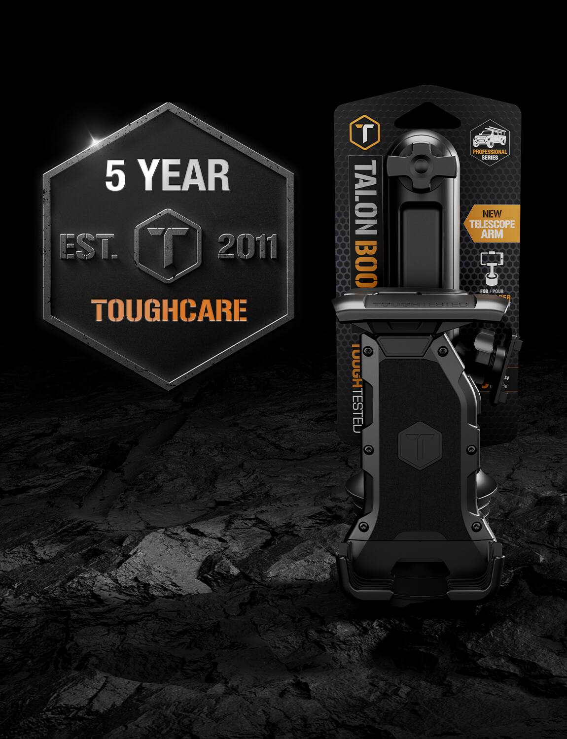 5 YEAR  
EST. 2011  
TOUGH CARE  

TALON 3000  
PROFESSIONAL SERIES  
NEW TELESCOPE ARM  
TOUGH TESTED