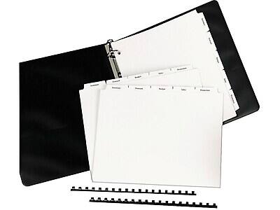 Alt View 2. Avery - Copier Tab Dividers, Unpunched, 5 Tab, 30 Sets/Box - White.