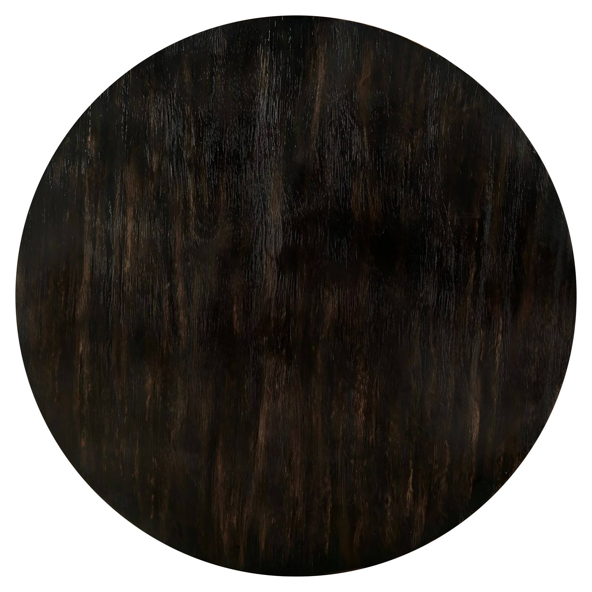 Alt View 4. Vaczon - 36" Solid Wood Coffee Table Round with Storage Modern Wood Round Center Table for Living Room Home Office Small Space - Antique Black.