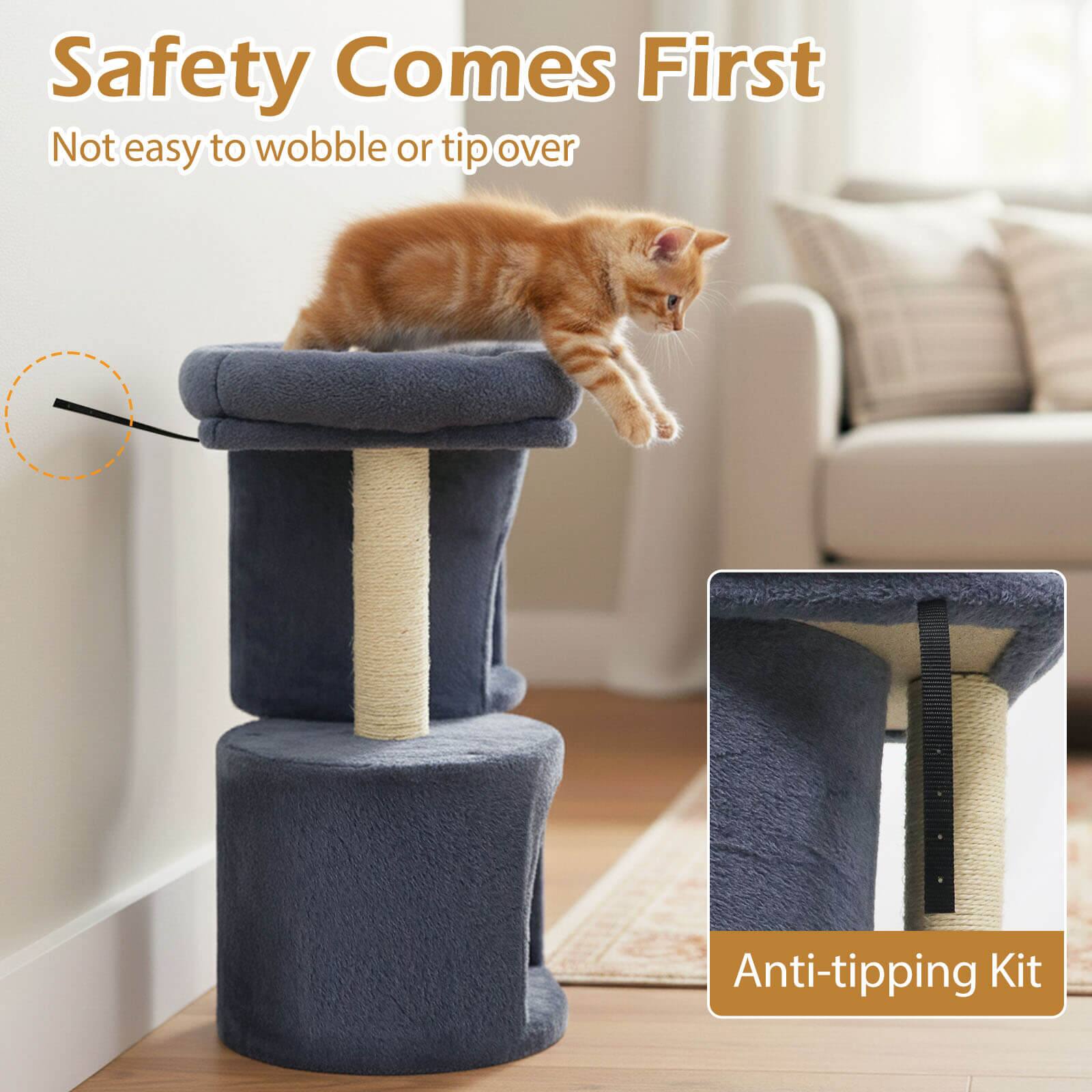 Safety Comes First  
Not easy to wobble or tip over  
Anti-tipping Kit