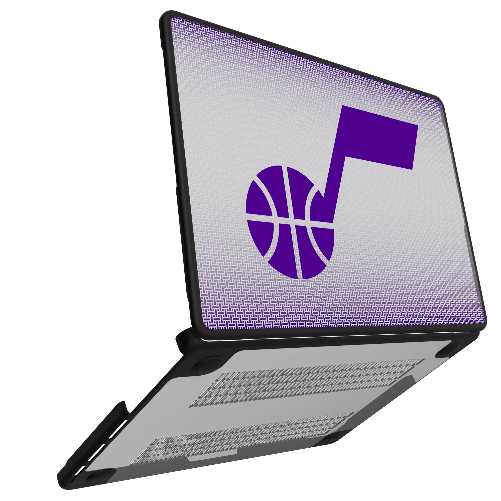 Alt View 1. Keyscaper - Utah Jazz Linen MacBook Case - Multicolor.