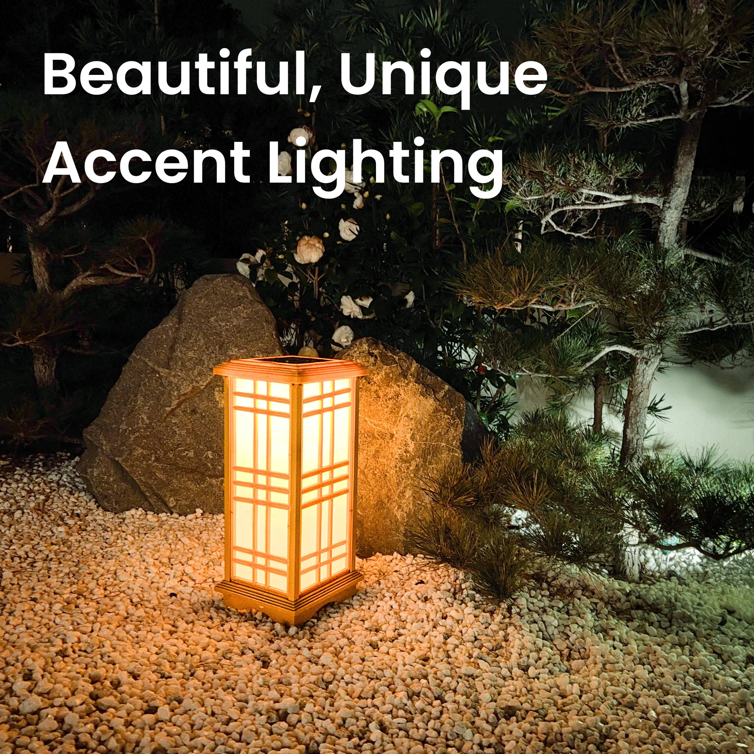 Techko Maid Solar Powered Japanese Garden Lights: Beautiful