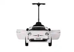 Best Rideon Cars - Fiat 500 Push Car Stroller - White - Front_Zoom