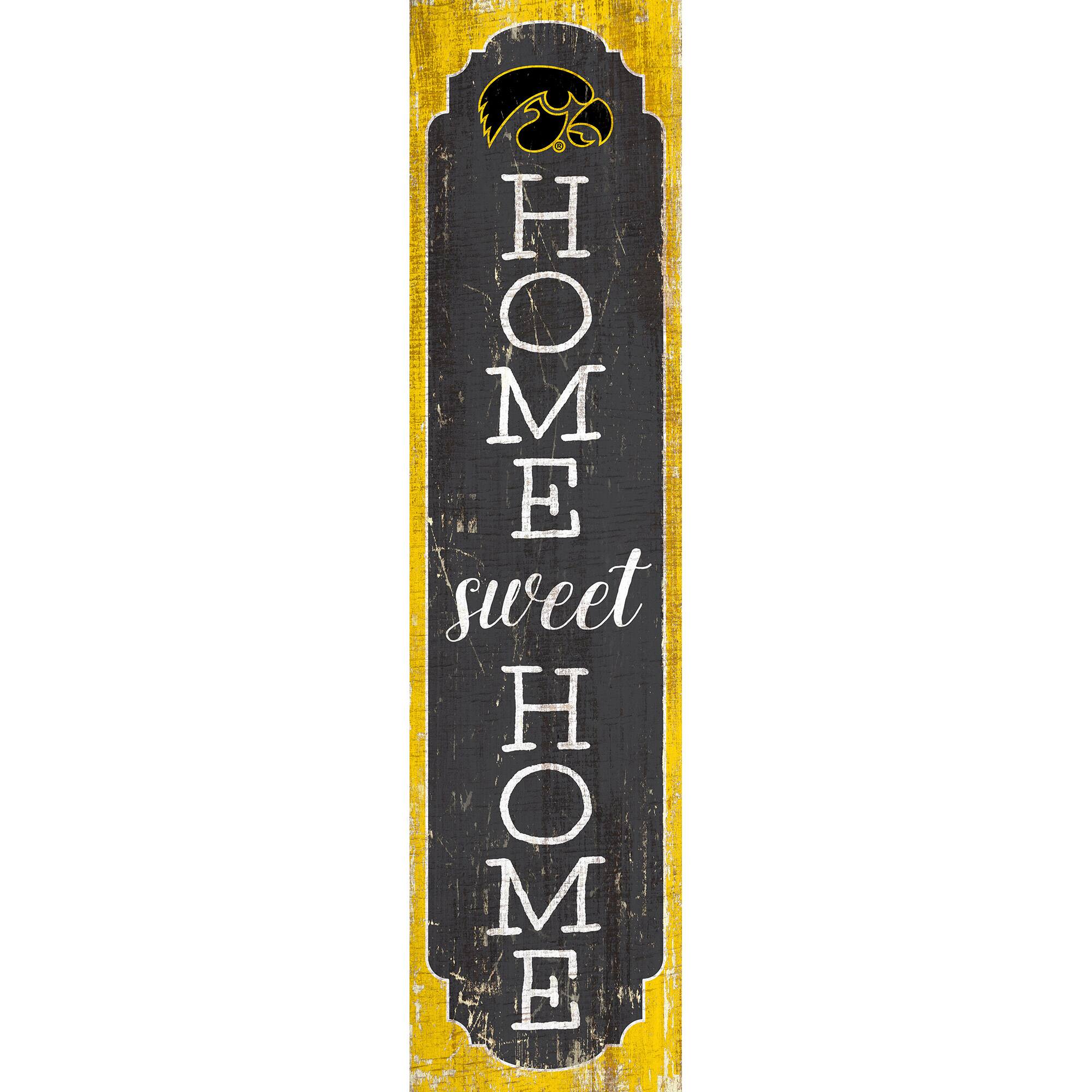 Iowa Hawkeyes 24" Home Sweet Home Leaner Sign