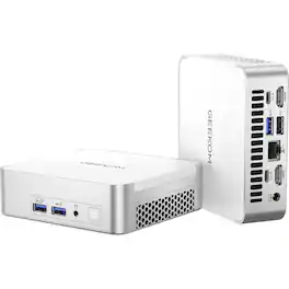 Geekom - XT12 Pro Mini PC, 12th Gen Intel i7-1280P NUC12 Mini Computers, 16GB RAM& 512GB SSD, Windows 11 Pro Pre-installed - Silver