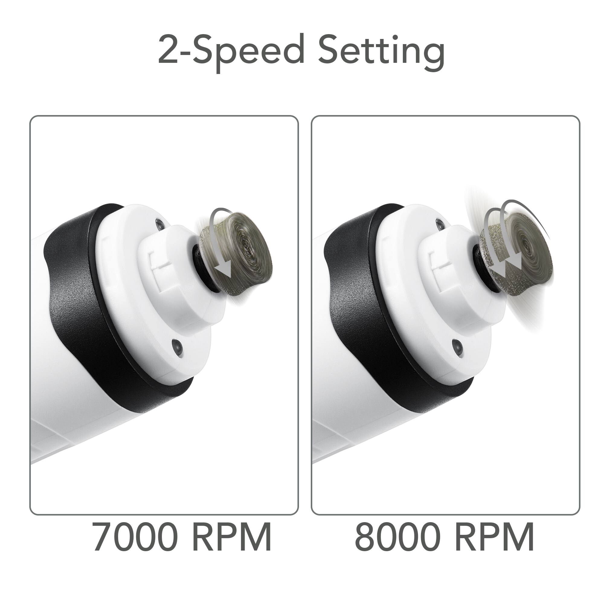 2-Speed Setting

7000 RPM

8000 RPM