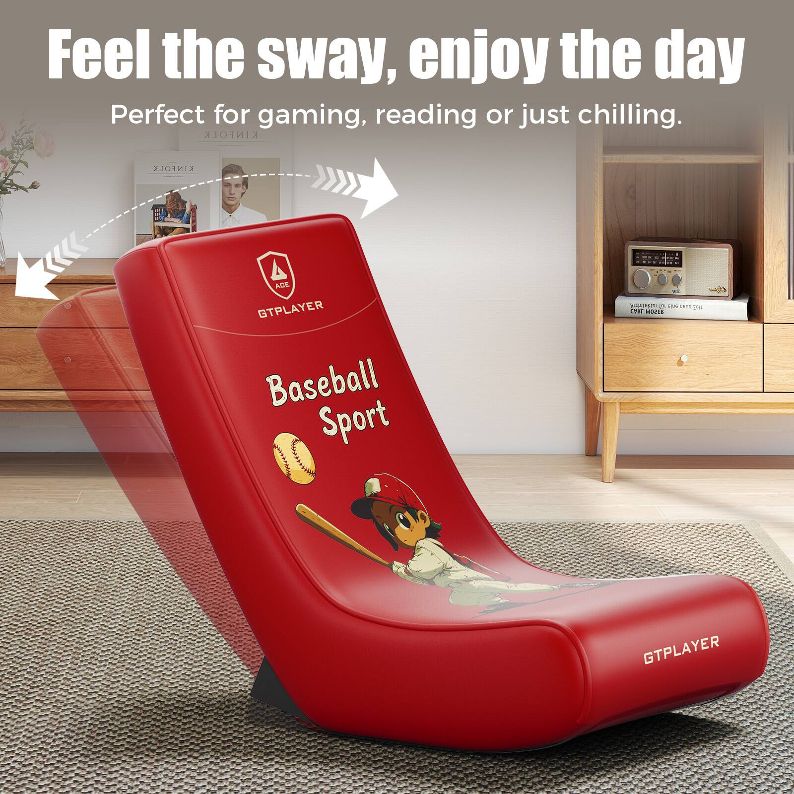 Feel the sway, enjoy the day  
Perfect for gaming, reading or just chilling.  

Baseball Sport  

GTPLAYER
