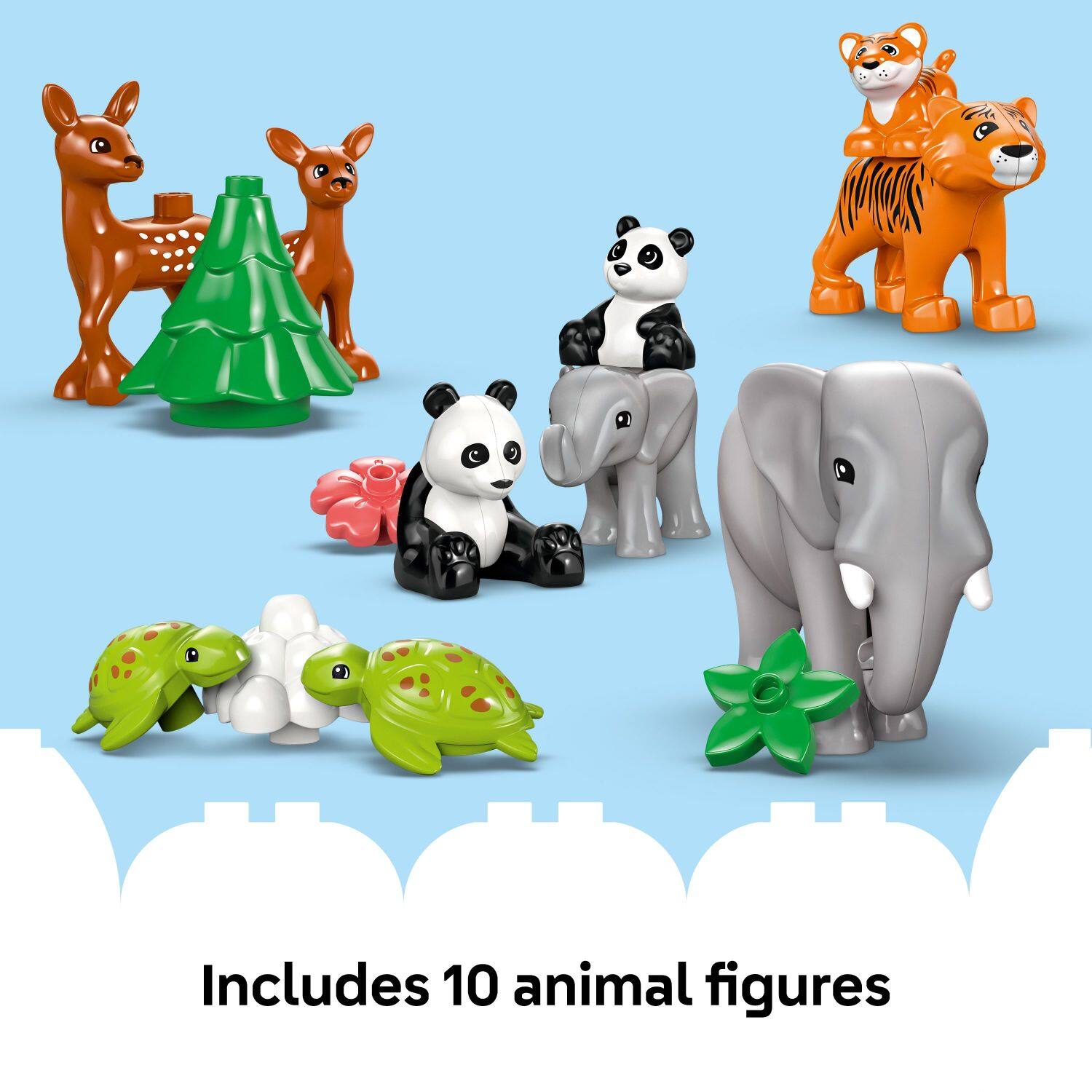 Includes 10 animal figures