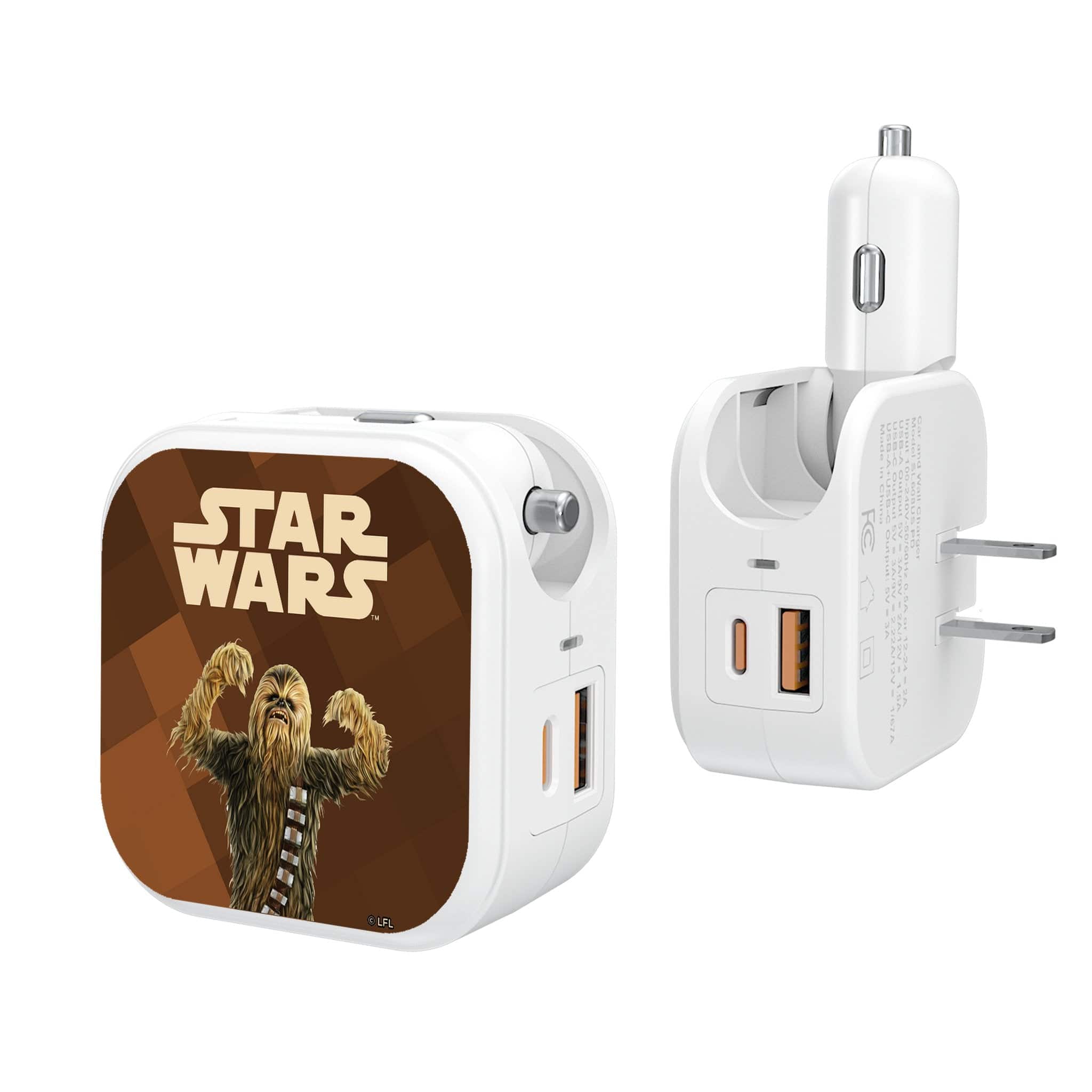 Keyscaper - Star Wars: A New Hope Color Block 2 in 1 USB Charger - Chewbacca