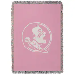 Chad & Jake - Florida State Seminoles Woven Blanket - Pink