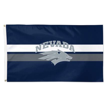 Front. WinCraft - Nevada Wolf Pack 3' x 5' Applique Flag - Multicolor.