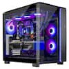 Front. Skytech Gaming - Skytech KING95 - AMD Ryzen 7 9800X3D, 5070, 32GB 6000 MHz DDR5 RAM, 850W GOLD A3 PSU - Black.