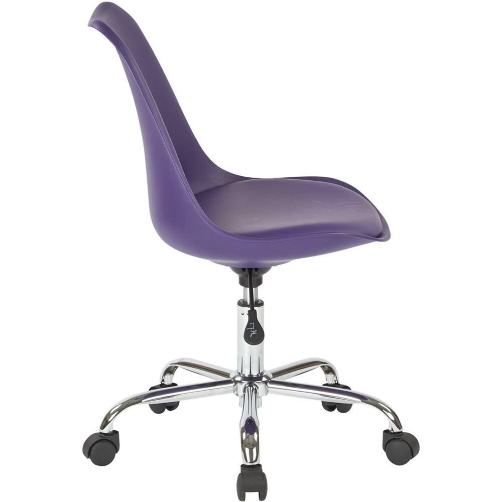 Alt View 12. OSP Home Furnishings - Emerson Office Chair - Purple.