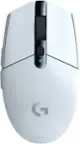 Front. Logitech - G305 LIGHTSPEED Wireless Optical 6 Programmable Button Gaming Mouse with 12,000 DPI HERO Sensor - White.