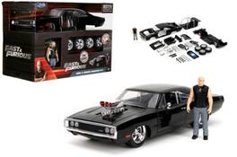 Jada Toys - 1:24 Fast & Furious 1 - Dom's Dodge Charger R/T Build N Collect w/ Dom Figure - COLLECTABLES - Multicolor