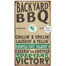 Jardine - Norfolk State Spartans 11'' x 20'' Indoor/Outdoor BBQ Sign - Brown