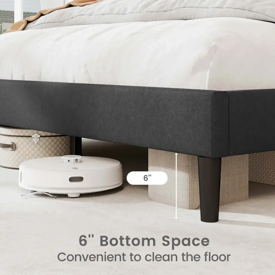"6" 6" Bottom Space Convenient to clean the floor."