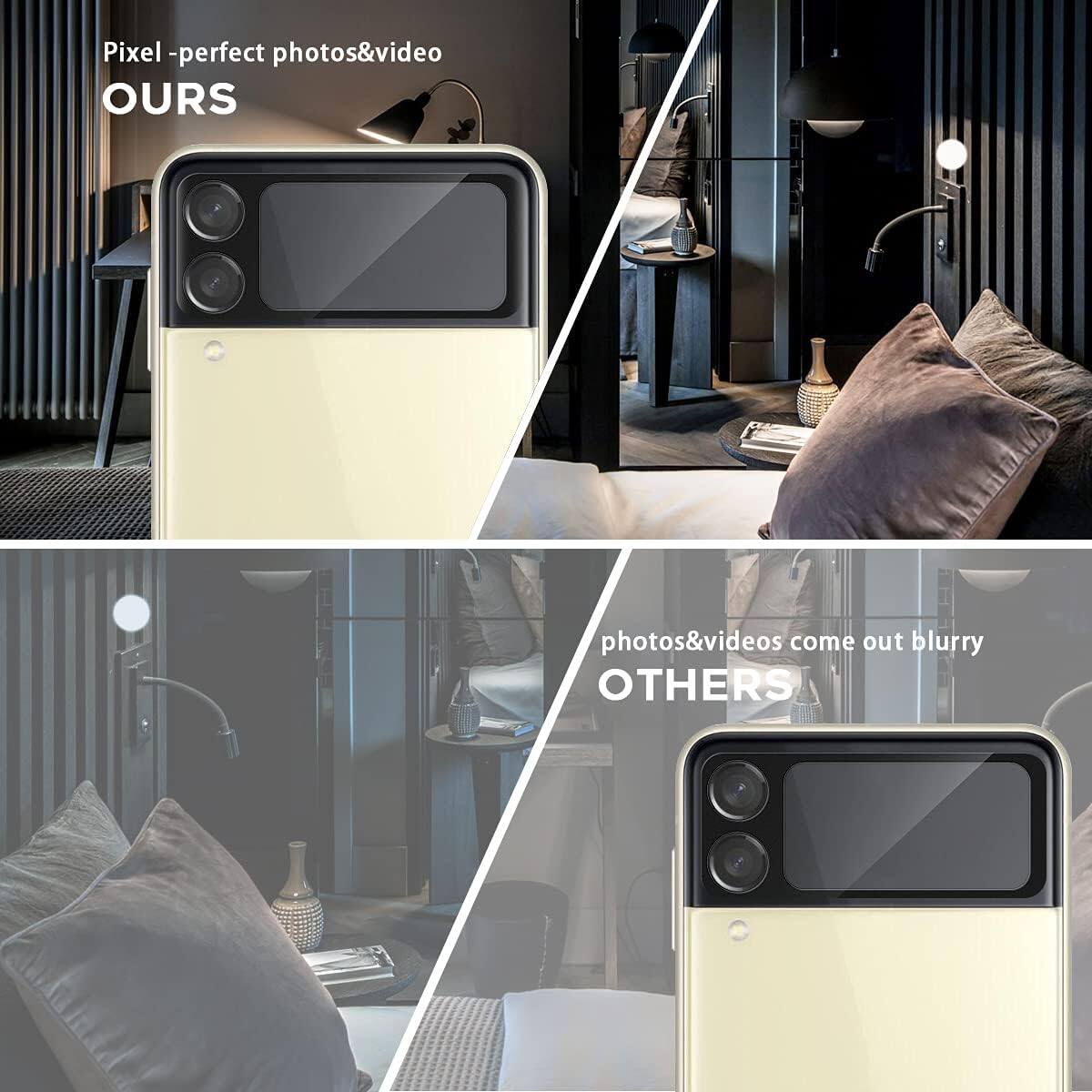 Pixel-perfect photos&video  
OURS  

photos&videos come out blurry  
OTHERS