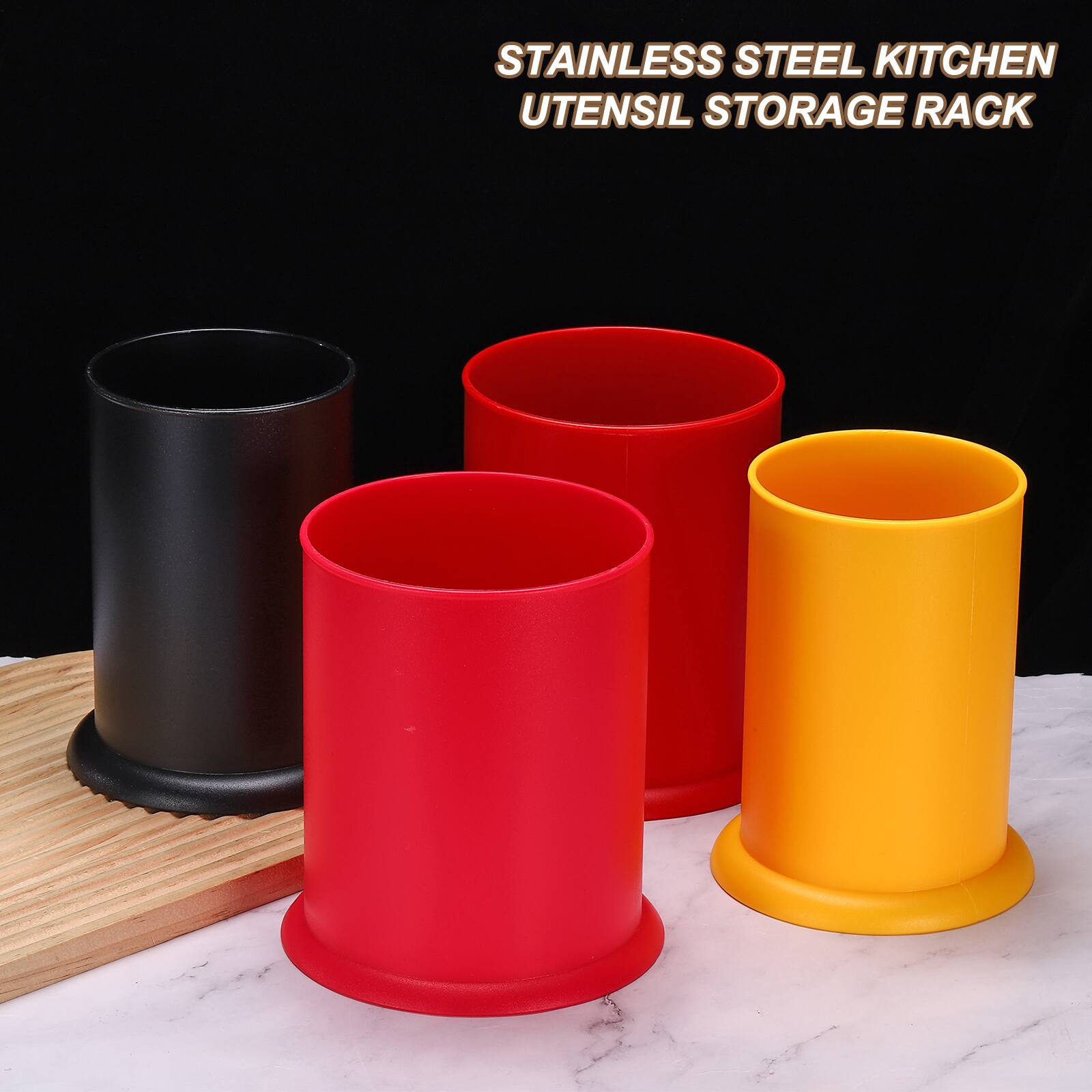 STAINLESS STEEL KITCHEN UTENSIL STORAGE RACK