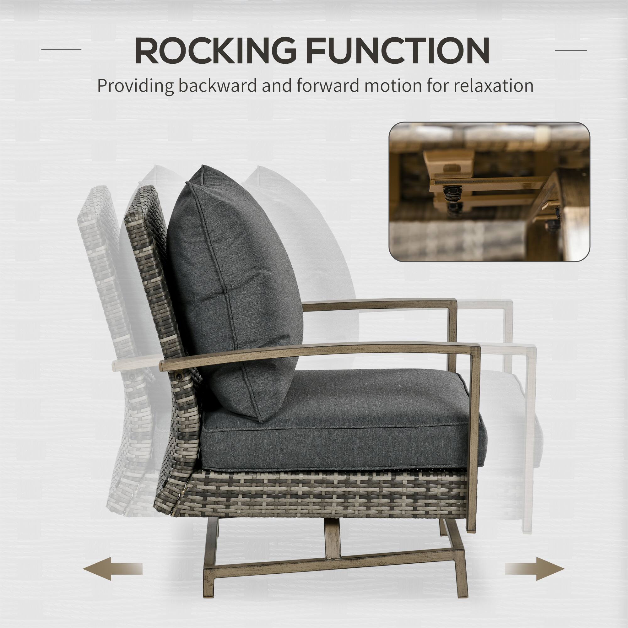 ROCKING FUNCTION  
Providing backward and forward motion for relaxation