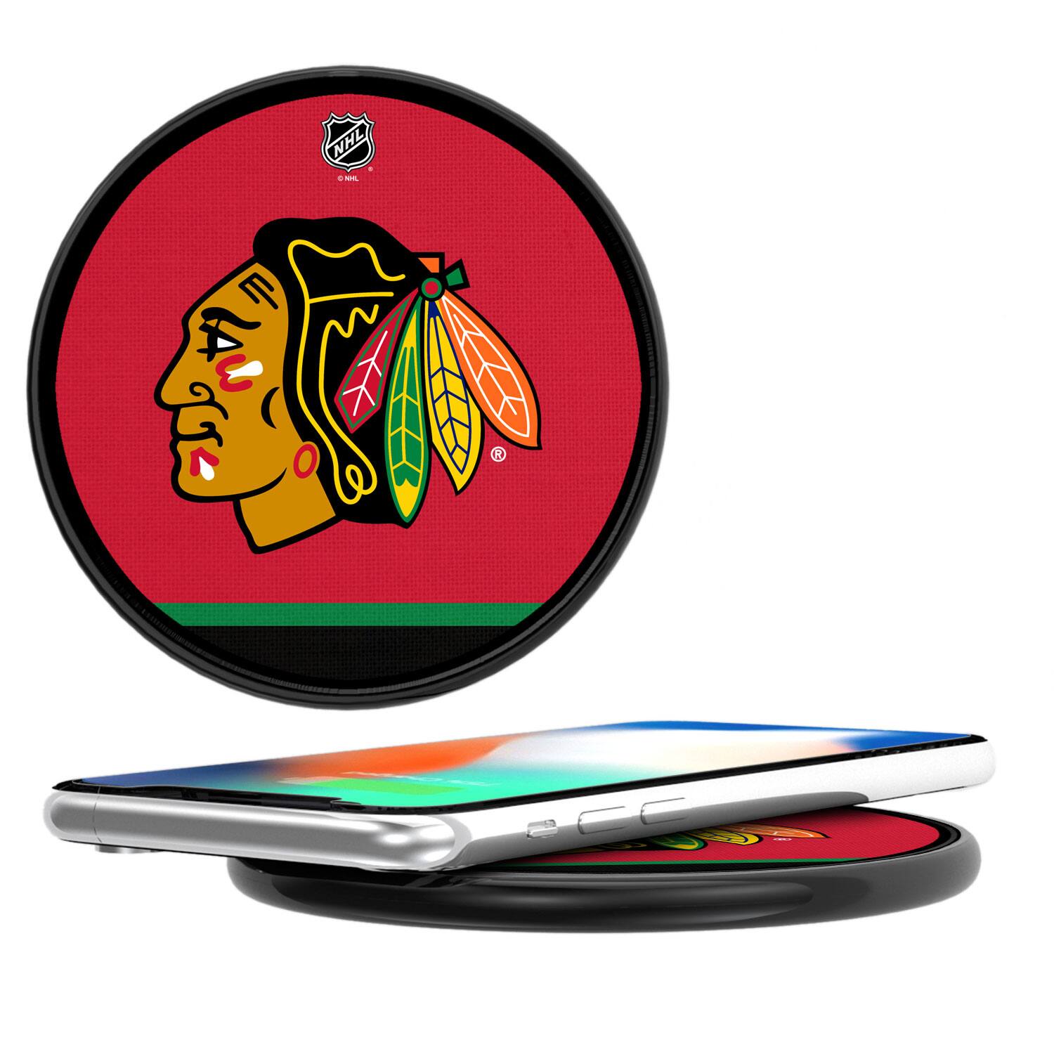 Keyscaper - Chicago Blackhawks 15 Watt Wireless Induction Charger - Multicolor