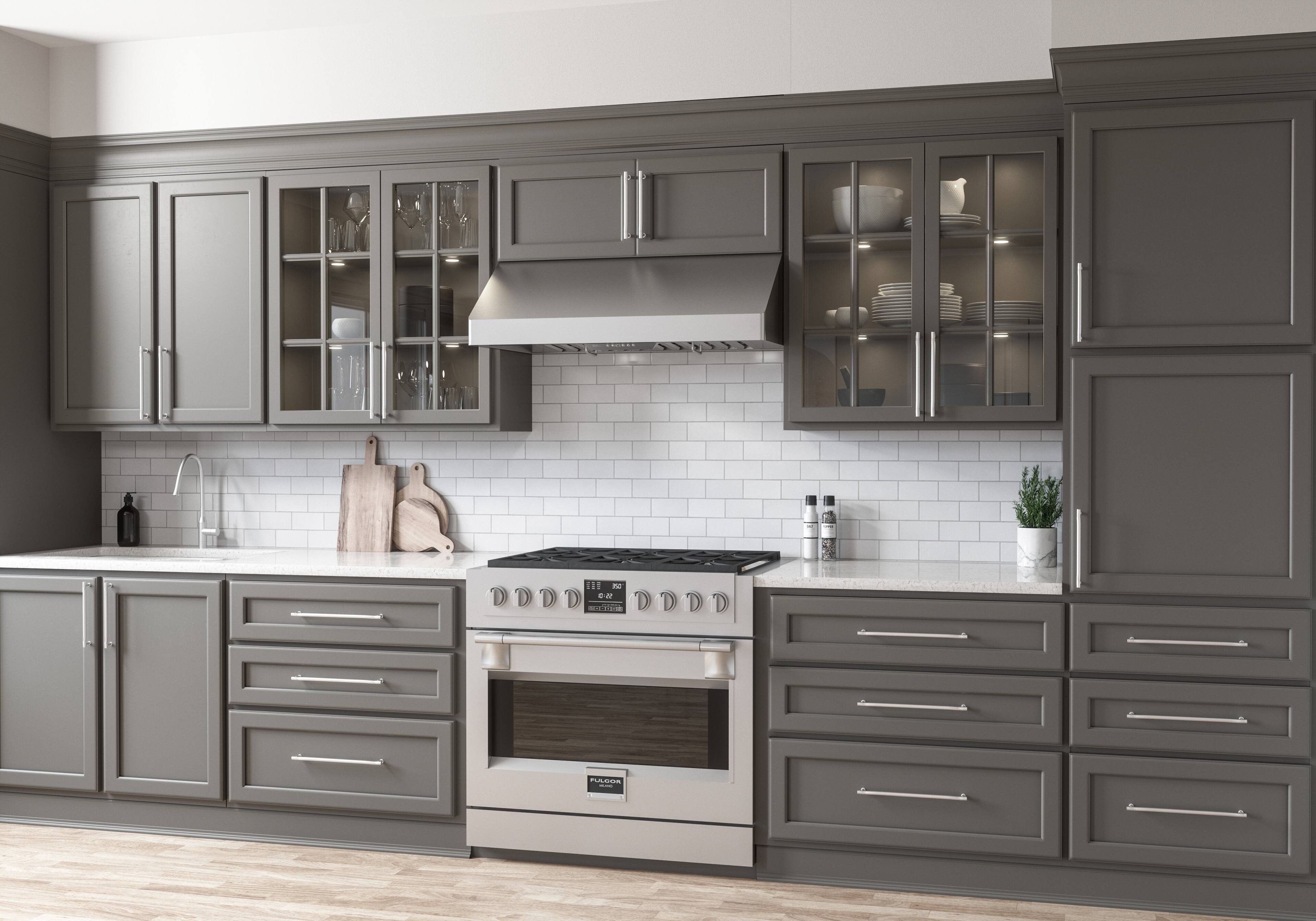 Alt View 13. Zephyr - Tempest I 48 in. 650 CFM Under Cabinet Mount Range Hood with LED Light - Stainless Steel.