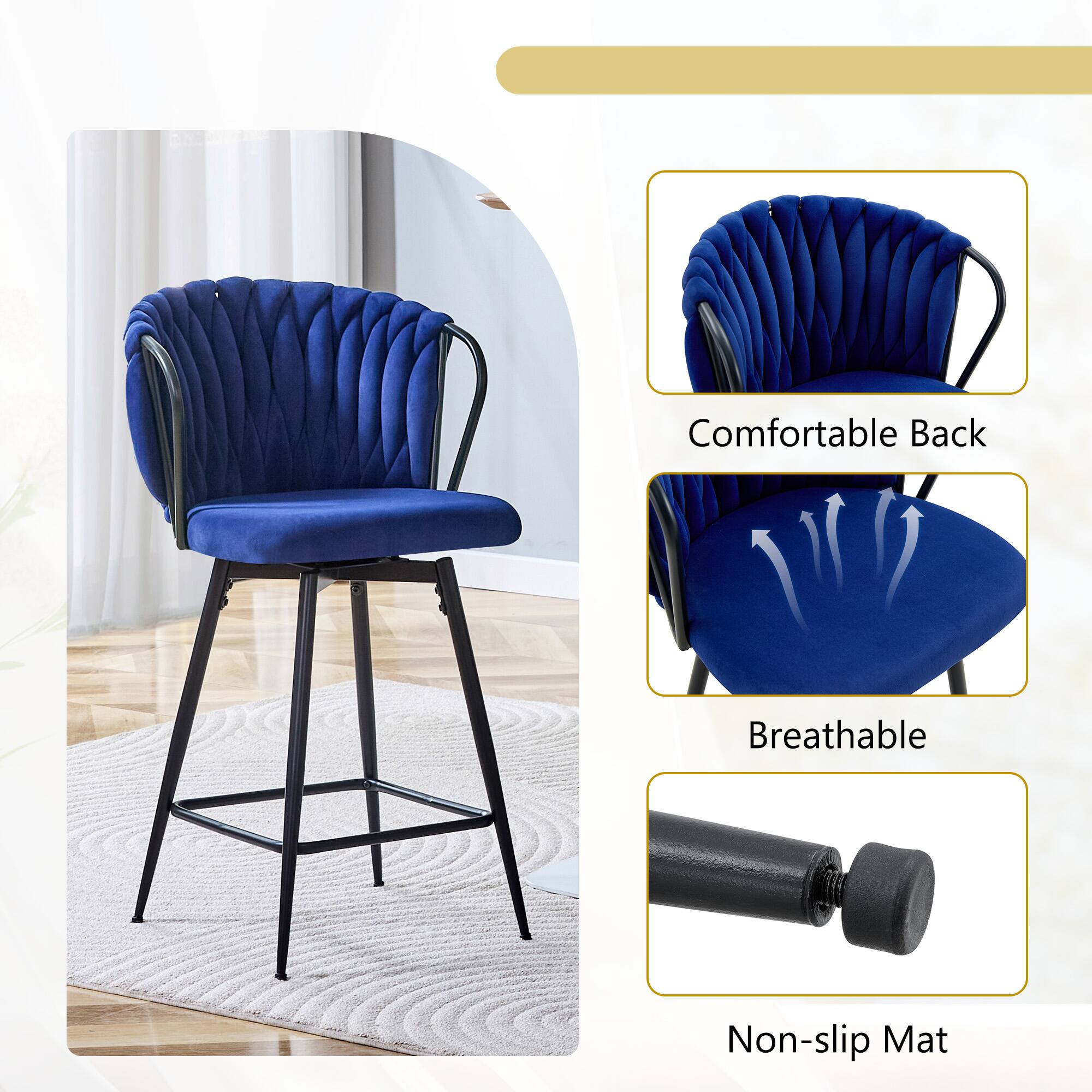 Comfortable Back  
Breathable  
Non-slip Mat