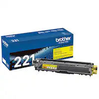 Brother - TN221Y Standard-Yield Toner Cartridge - Yellow - Front_Zoom