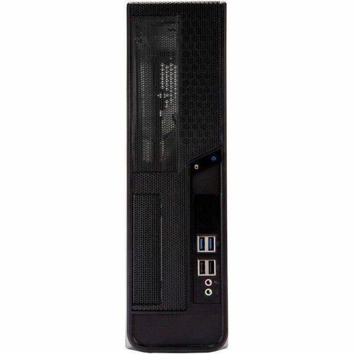 Alt View 1. In Win - In Win Micro-ATX Chassis - Desktop - Black - Steel - 300 W - Power Supply Installed - Micro ATX, Mini ITX Motherboard - Black.