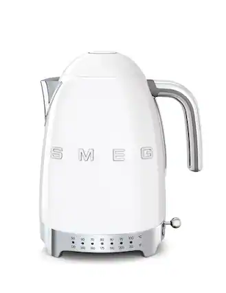 Front. SMEG - KLF04 7-Cup Variable Temperature Kettle - White.