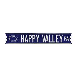 Authentic Street Signs - Penn State Nittany Lions 6" x 36" College Ave Steel Street Sign - Navy