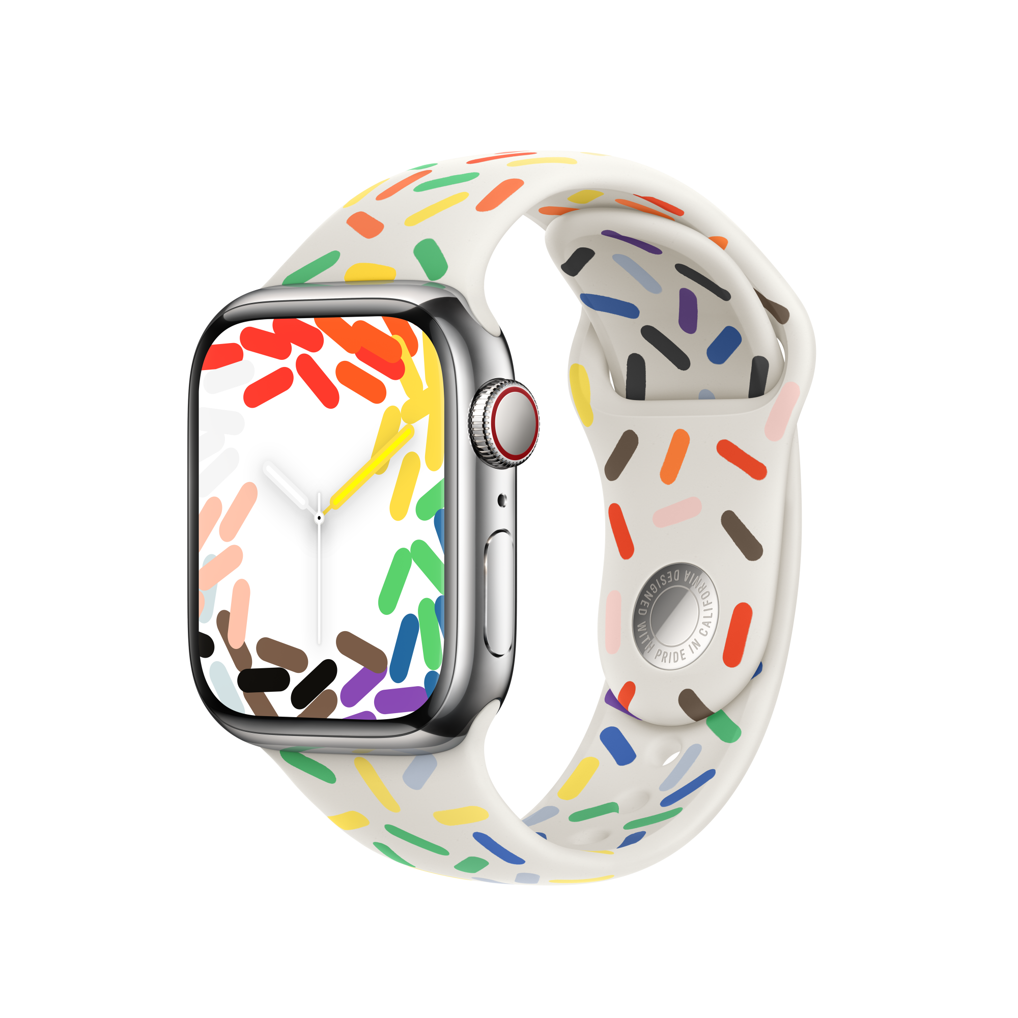 Alt View 11. Apple - 41mm Pride Edition Sport Band - S/M - Pride Edition.