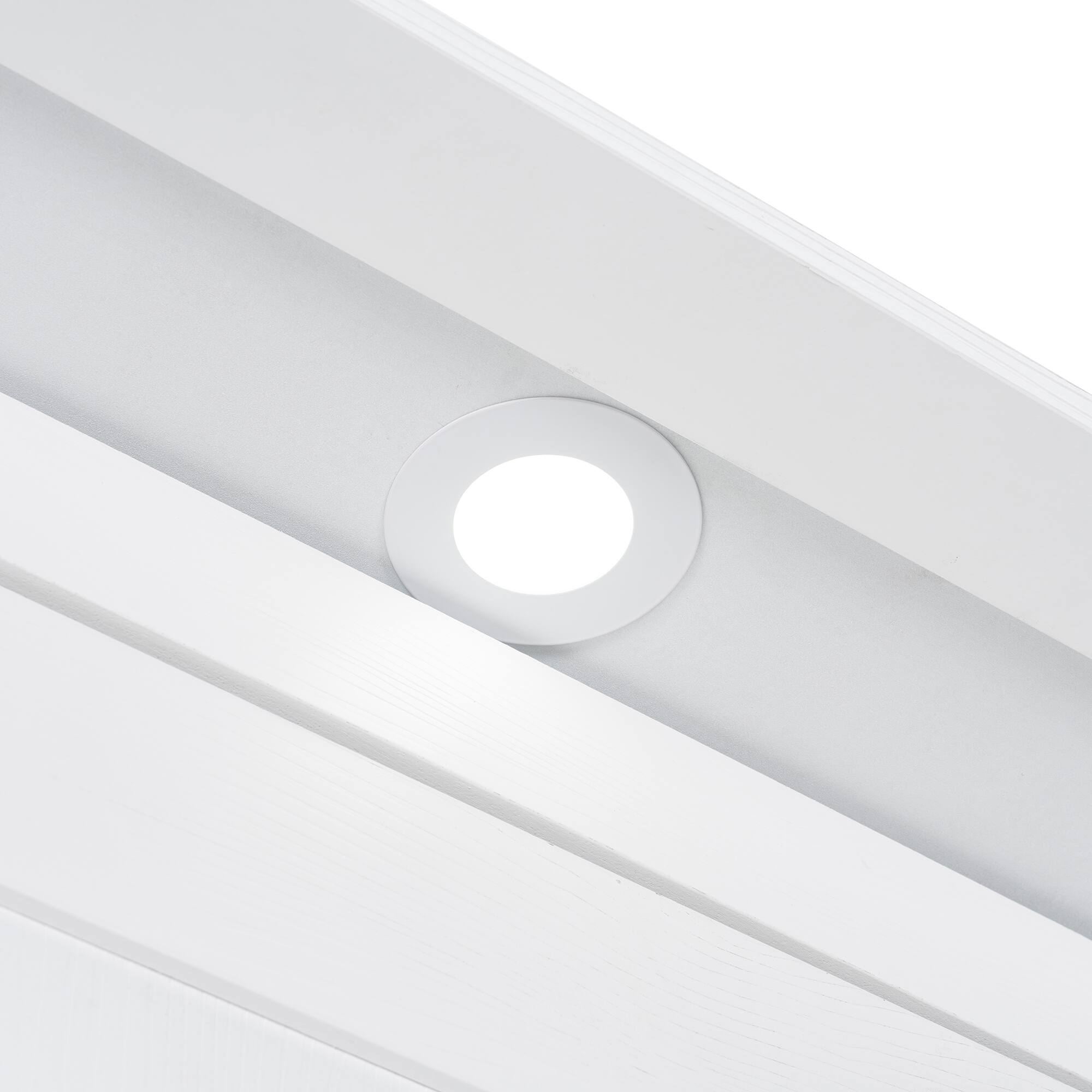 Alt View 2. Anysun - Queen Size Murphy Bed with Storage Cabinet, Wine Rack, Glass Holder, Drawers and Multi-Color LED Strip - White.