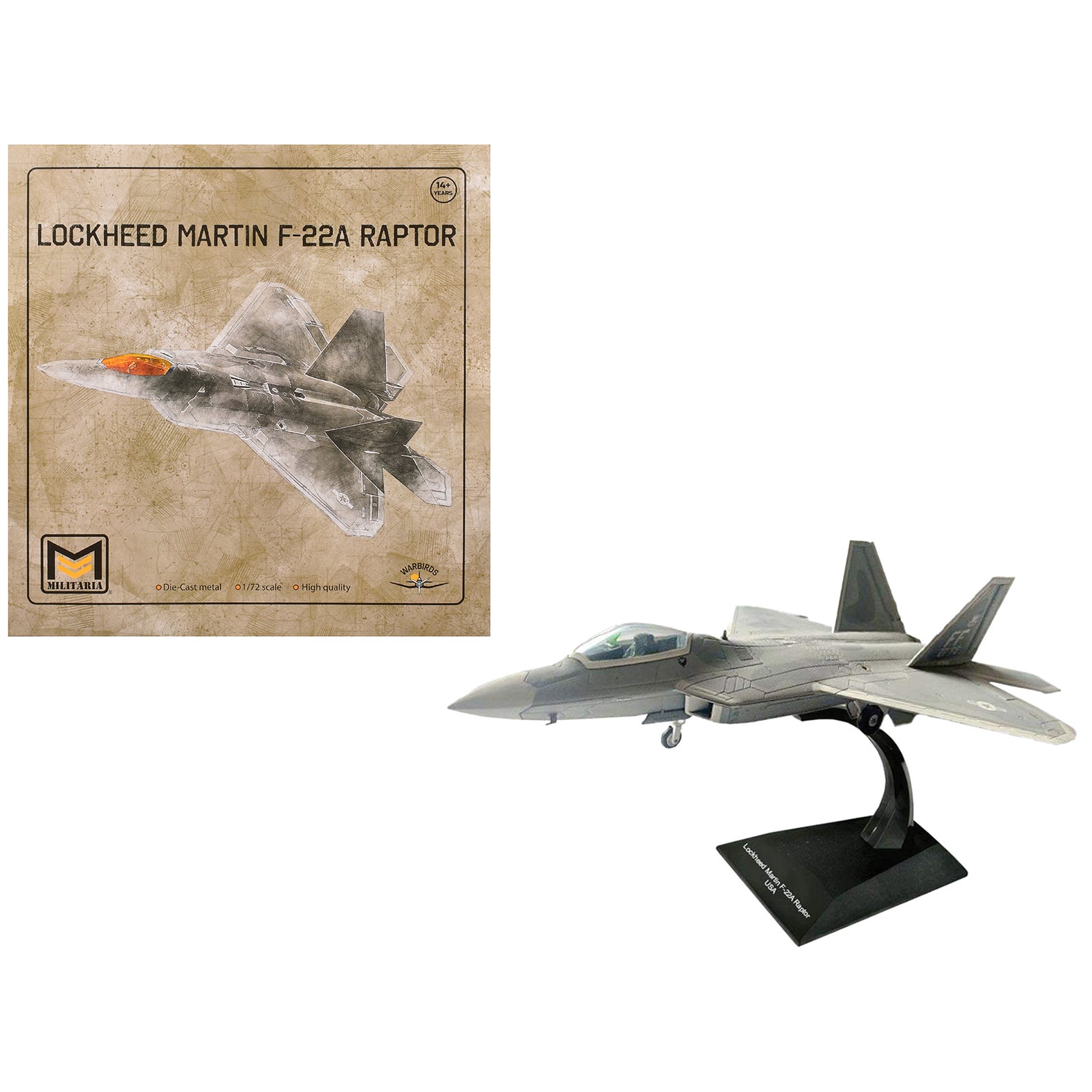 "Lockheed Martin F-22A Raptor Aircraft ""1st FW, 94th FS"" United States Air Force 1/72 Diecast Model by Militaria Die Cast" price history on PriceWatchPro